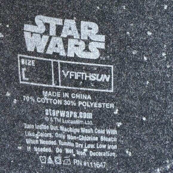 Star Wars Men’s Large Fifth Sun Lucas Film Ltd. Death Star T-Shirt - Picture 2 of 3